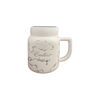 Imagen de Taza Cerámica Diseño Marmolado Con Tapa Espejada 300ml
