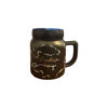 Imagen de Taza Cerámica Diseño Marmolado Con Tapa Espejada 300ml
