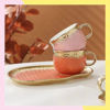 Imagen de Taza Cerámica Té Texturizada 200ml + Plato + Cuchara 12cm