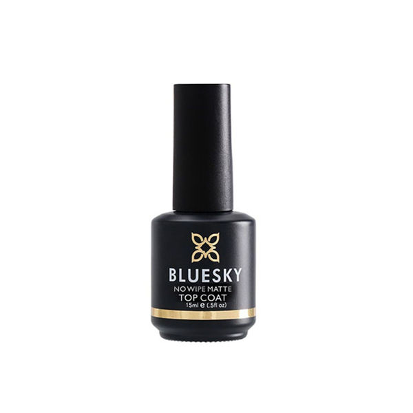 Imagen de Esmalte De Uñas Bluesky No Wipe Matte Top Coat Prof. 15ml