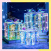 Imagen de Kit 3 Cajas De Regalos Con Luces Led Decoración Navideña