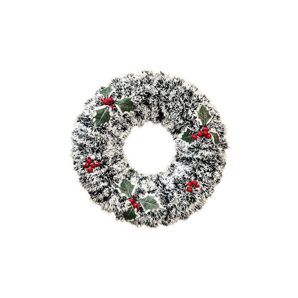 Imagen de Corona Navideña De 40cm Para Puerta Decoración Para Navidad