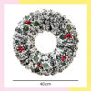 Imagen de Corona Navideña De 40cm Para Puerta Decoración Para Navidad