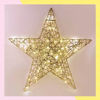 Imagen de Estrella Metalica Dorada 30cm C/ Luz Led Decoración Navideña