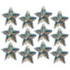 Imagen de Pack 12 Estrellas Tornasoladas Adorno Colgante Navideño 25cm
