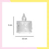 Imagen de Pack 6 Velas De Luz Led Acrílicas Luz Cálida 3,5cm X 5cm