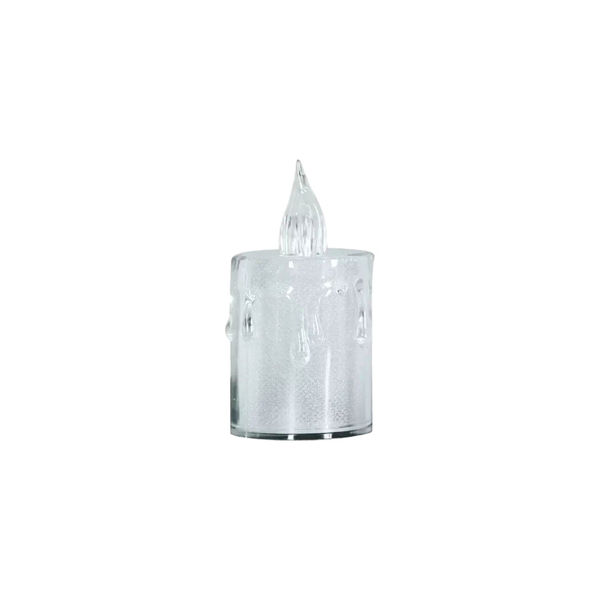 Imagen de Vela De Luz Led Acrílica Luz Cálida 3,5cm Ancho X 8cm Alto