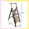 Imagen de Escalera Plegable Plateada De Aluminio 4 Escalones 133cm