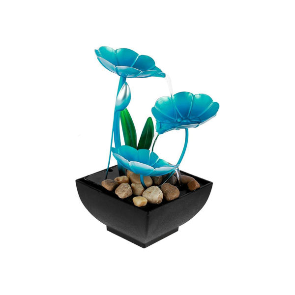 Imagen de Fuente De Agua Para Mesa Escritorio Azul Colibrí USB 5V
