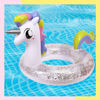 Imagen de Salvavidas Flotador Inflable Unicornio Con Glitter 75cm