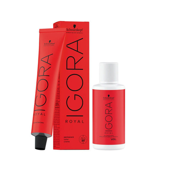 Imagen de Tinta Permanente Schwarzkopf Igora Royal 60gr + Oxidante Igora 60ml