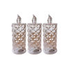 Imagen de Pack 3 Velas De Luz Led Diamantada 5cm Ancho X 12cm Alto