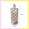 Imagen de Pack 6 Velas De Luz Led Diamantada 5cm Ancho X 12cm Alto