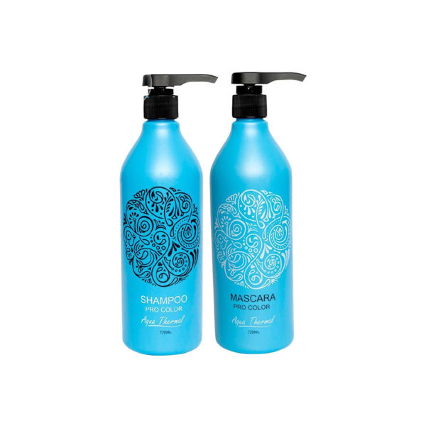 Imagen de Shampoo Sin Sal + Acond Sin Sal Pro Color Aqua Thermal 720ml