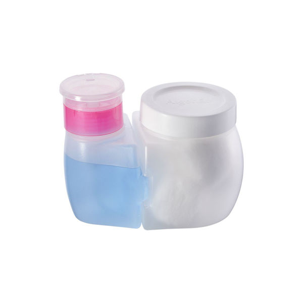 Imagen de Porta Acetona 120ml Y Algodón Algodonero Dompel Manicuría