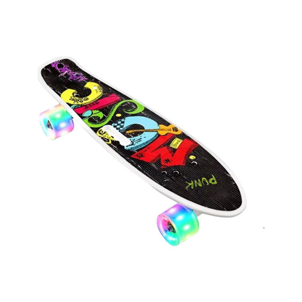 Imagen de Skate Patineta Con Agarre Grafiti Ruedas Con Luces 58cm
