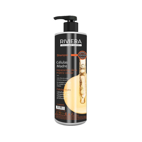 Imagen de Shampoo Sin Sal Riviera Profesional Con Células Madre 1 Litro