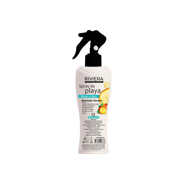 Imagen de Spray Loción Para Playa Riviera Mango Y Argán Con 12 Beneficios 200ml
