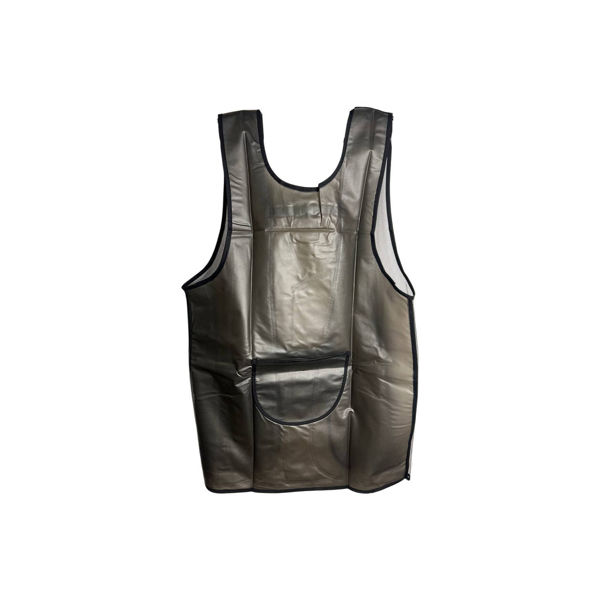 Imagen de Delantal De Trabajo Unisex Negro Con Bolsillo Y Malla