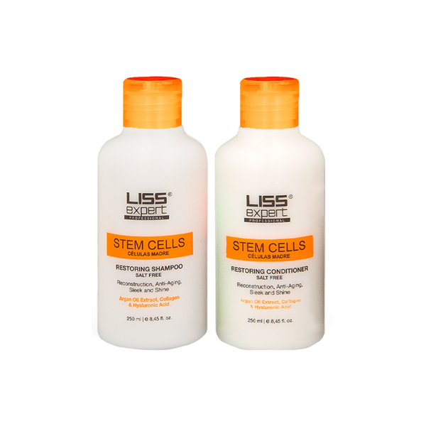 Imagen de Shampoo Sin Sal Liss Expert Con Células Madre 250ml + Acondicionador Sin Sal 250ml