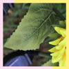 Imagen de 6 Girasoles Decorativos Para Jardín Con Luz Recargable Panel Solar 70cm