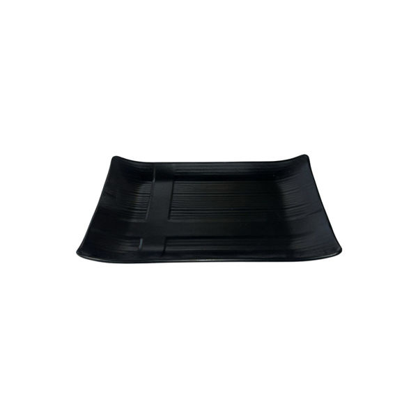 Imagen de Bandeja Plato De Melamina Negro Para Sushi 22cm X 13cm