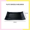 Imagen de Bandeja Plato De Melamina Negro Para Sushi 26cm X 16cm