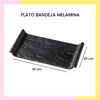 Imagen de Bandeja Plato De Melamina Negro Para Sushi 36cm X 20cm
