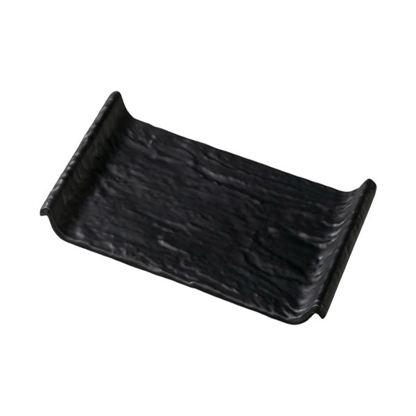 Imagen de Bandeja Plato De Melamina Negro Para Sushi 41cm X 23cm