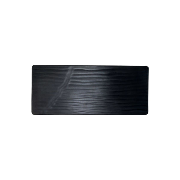 Imagen de Bandeja Plato De Melamina Negro Para Sushi 36cm X 16cm