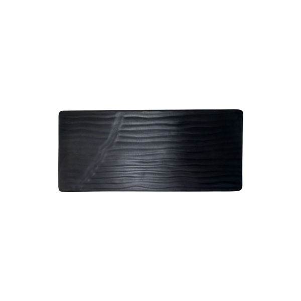 Imagen de Bandeja Plato De Melamina Negro Para Sushi 31cm X 14cm