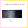 Imagen de Bandeja Plato De Melamina Negro Para Sushi 31cm X 14cm
