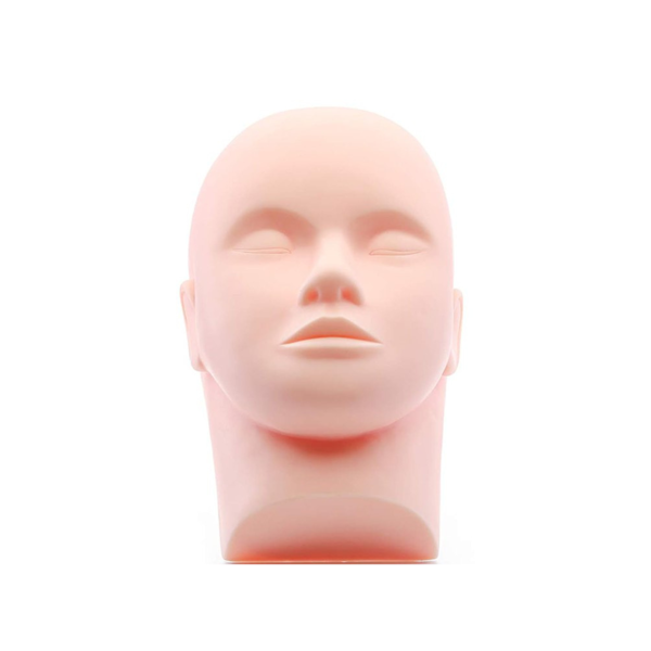 Imagen de Cabeza De Silicona Para Entrenamiento De Pestañas 14cm X 24cm