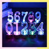 Imagen de Número 6 Con Luz Led Multicolor Para Torta Pilas De Reloj