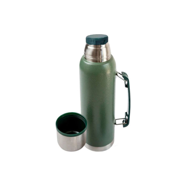Imagen de Termo Acero Inoxidable Con Pico Y Asa Frio Calor 1 Litro