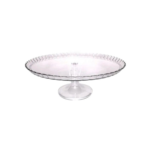 Imagen de Bandeja Plato Acrílico Giratorio Para Tortas Pastelería 34cm