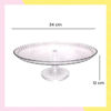 Imagen de Bandeja Plato Acrílico Giratorio Para Tortas Pastelería 34cm