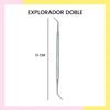 Imagen de Explorador Doble De Acero Inoxidable Para Uñas Manicura Pedicura 13cm