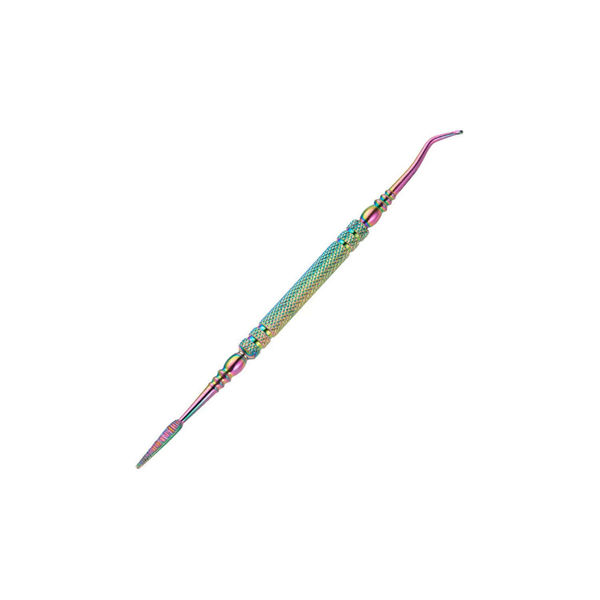 Imagen de Explorador Con Lima De Uñas Zola De Acero Inoxidable Tornasolado 12,5cm