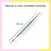 Imagen de Explorador Con Lima De Uñas Zola De Acero Inoxidable Tornasolado 12,5cm