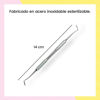 Imagen de Explorador Doble De Acero Inoxidable Para Uñas Zola 14cm