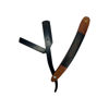 Imagen de Navajin Plegable De Metal Mango De Madera Tribal Barbero 14cm