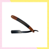 Imagen de Navajin Plegable De Metal Mango De Madera Tribal Barbero 14cm