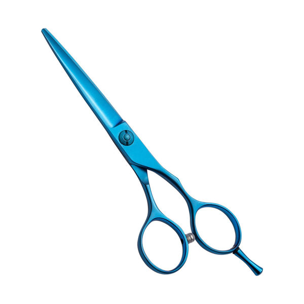 Imagen de Tijera Filo Dulce Prof. Razorline RK103BL 5,5 " Pulgadas Azul Metálico