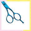 Imagen de Tijera Filo Dulce Prof. Razorline RK103BL 5,5 " Pulgadas Azul Metálico