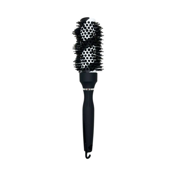 Imagen de Cepillo Térmico Para Brushing Alisado Blanco Y Negro 32mm