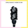 Imagen de Cepillo Térmico Para Brushing Alisado Blanco Y Negro 32mm
