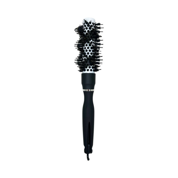 Imagen de Cepillo Térmico Para Brushing Alisado Blanco Y Negro 25mm