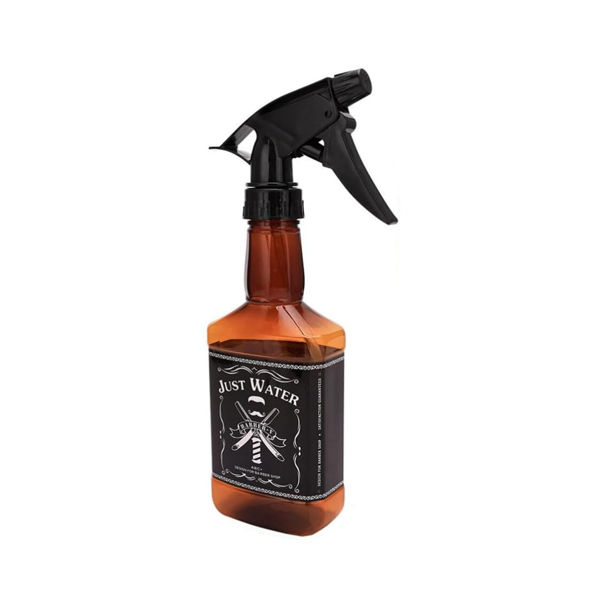 Imagen de Mojador Pulverizador Barber Shop Petaca Ambar 250ml