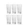 Imagen de 6 Vasos Largos De Vidrio Transparente Varios Diseños 200ml